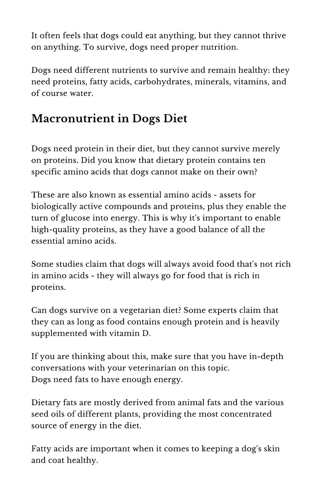 The Complete Dog Food Handbook